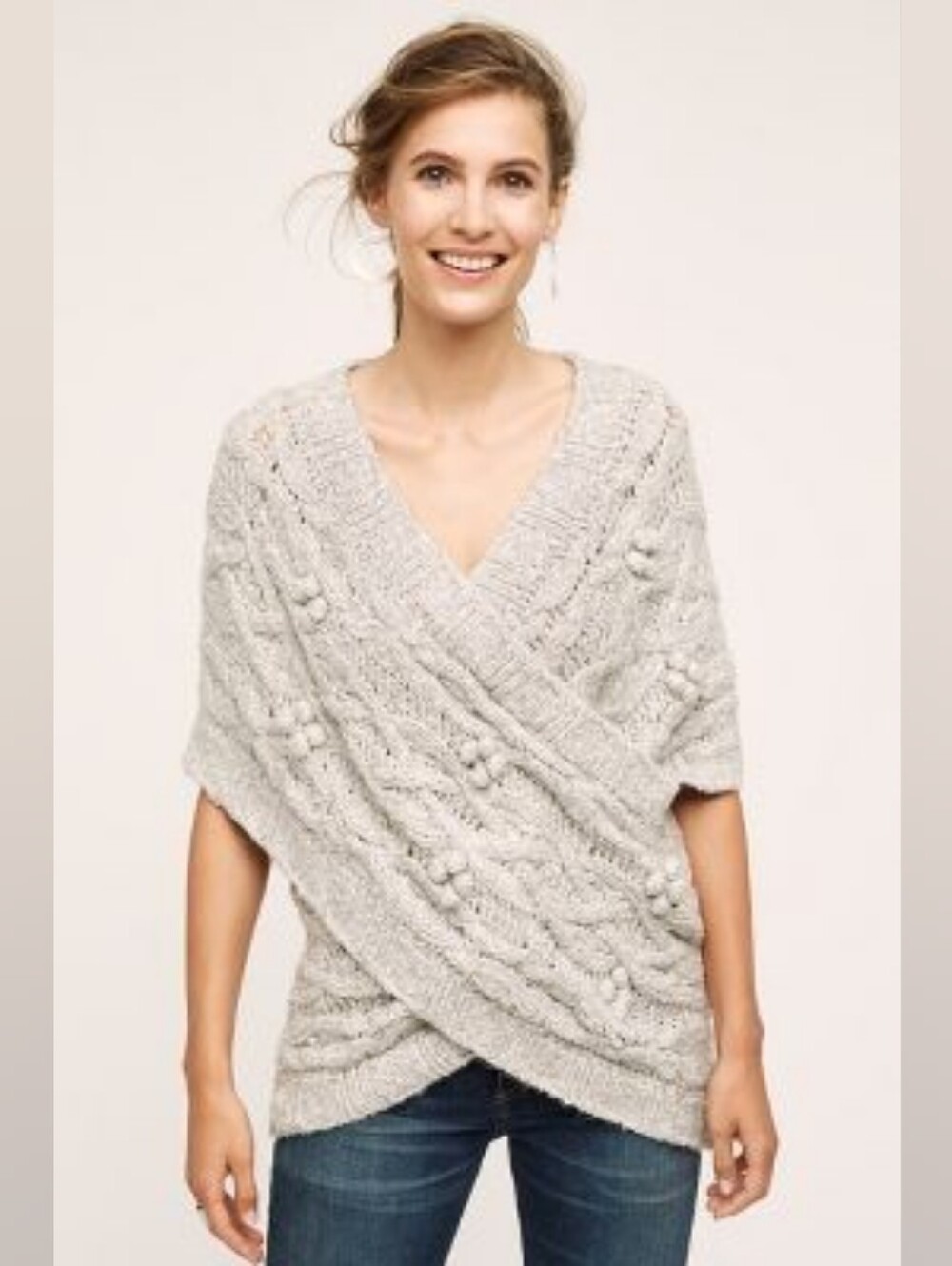 Cabled Crossover Wrap